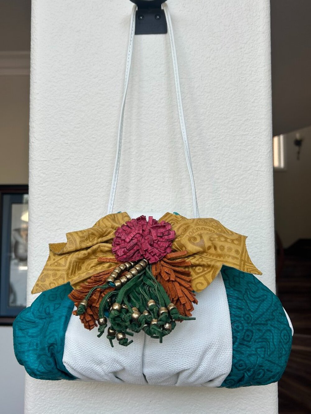 Hala New York eclectic, hand crafted leather handbag